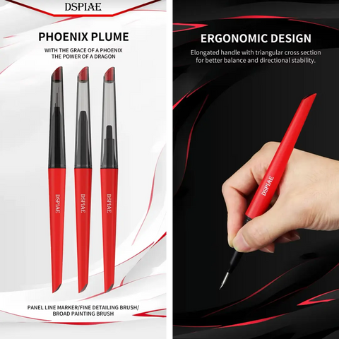 "Phoenix Plume" Panel Line Marker By DSPIAE ปากกาหัวแร้ง/พู่กัน Dspiae