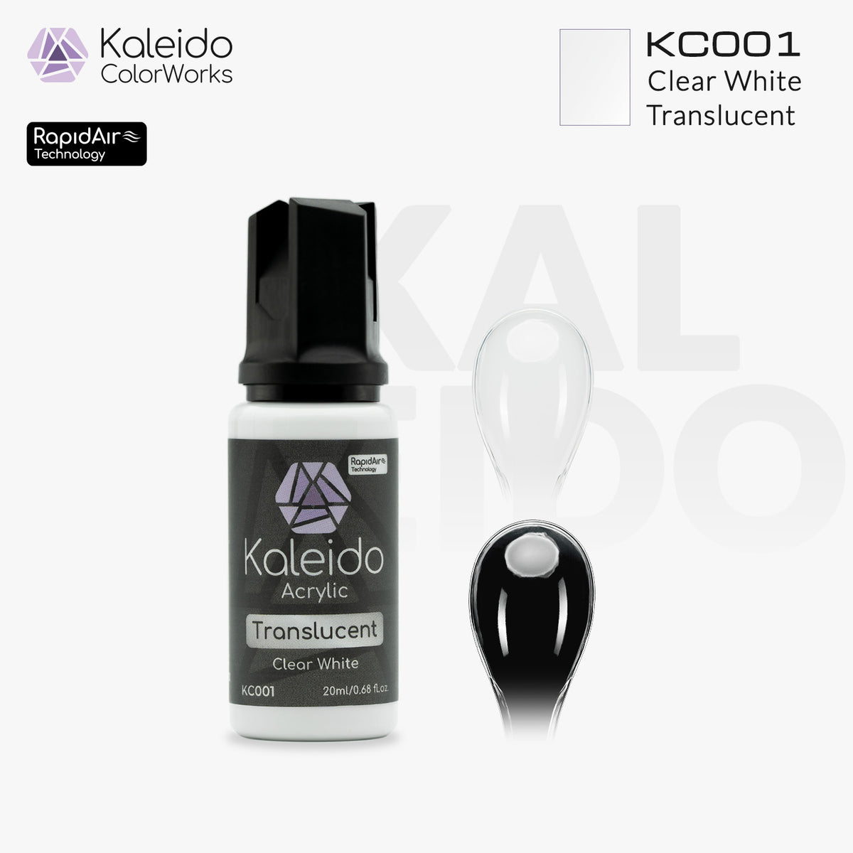 Kaleido ColorWorks สีอะคริลิกสูตรน้ำ Translucent Colors 20ml (12 สี) Kaleido ColorWorks