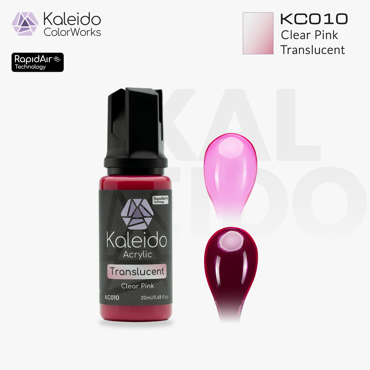 Kaleido ColorWorks สีอะคริลิกสูตรน้ำ Translucent Colors 20ml (12 สี) Kaleido ColorWorks