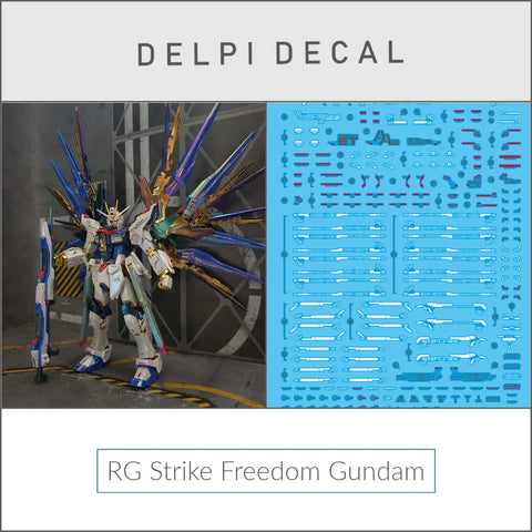 Delpi Water Decal (ดิแคลน้ำ) RG Strike Freedom Gundam Delpi Decal
