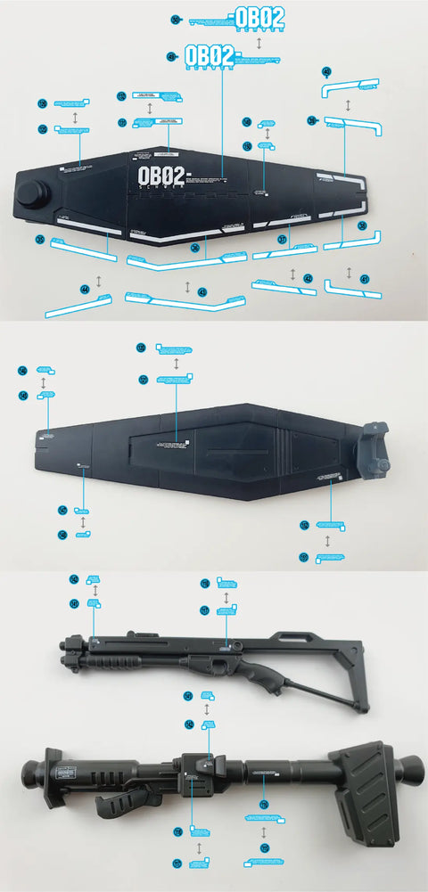 Delpi Water Decal (ดิแคลน้ำ) MG Kampfer Schwer Gundam Delpi Decal