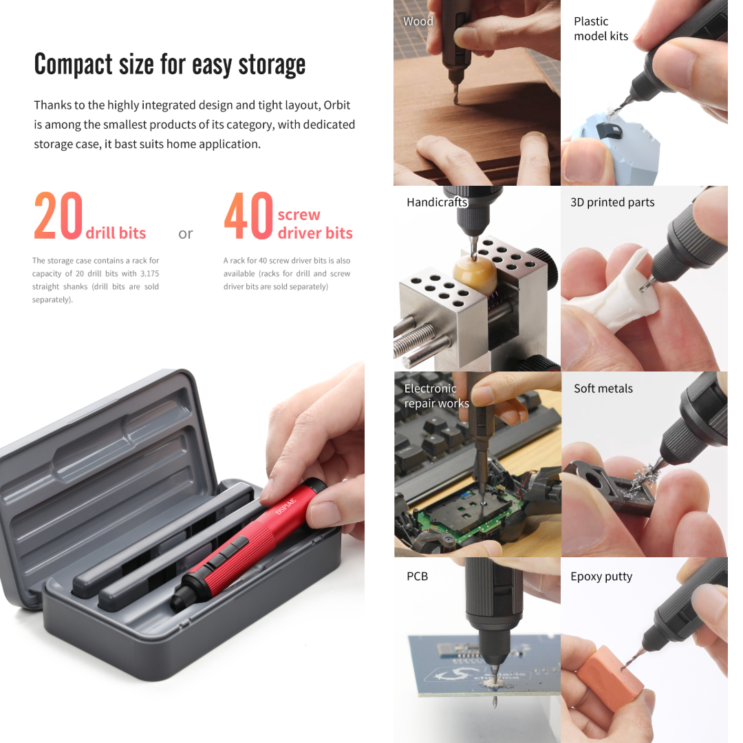 (New) DSPIAE สว่านมือไฟฟ้า Orbit Electric Drill Dspiae