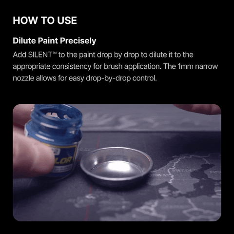 GUNPRIMER SILENT ทินเนอร์สูตรกลิ่นอ่อน สำหรับงานพู่กัน Low-Odor Brush Thinner Gunprimer