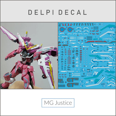 Delpi Water Decal (ดิแคลน้ำ) MG Justice Gundam Delpi Decal