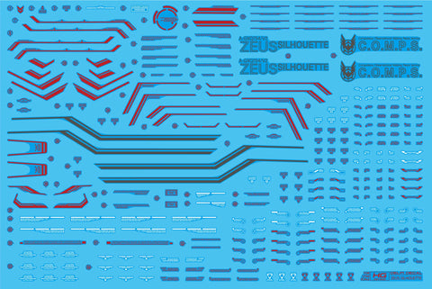Delpi Water Decal (ดิแคลน้ำ) HG Zeus Silhouette Delpi Decal