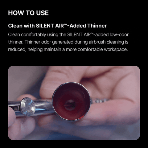 GUNPRIMER SILENT AIR น้ำยาผสมสีแอร์บรัช สูตรลดกลิ่น Low-Odor Air Brush Additive Gunprimer