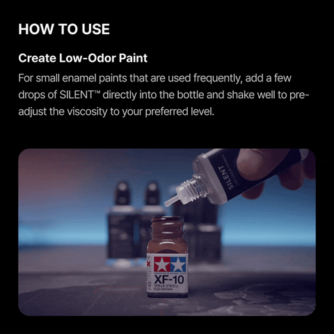 GUNPRIMER SILENT ทินเนอร์สูตรกลิ่นอ่อน สำหรับงานพู่กัน Low-Odor Brush Thinner Gunprimer