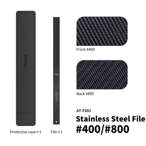 (New) DSPIAE ตะไบโมเดลสแตนเลสเคลือบคาร์บอน DLC Coated Stainless Steel File