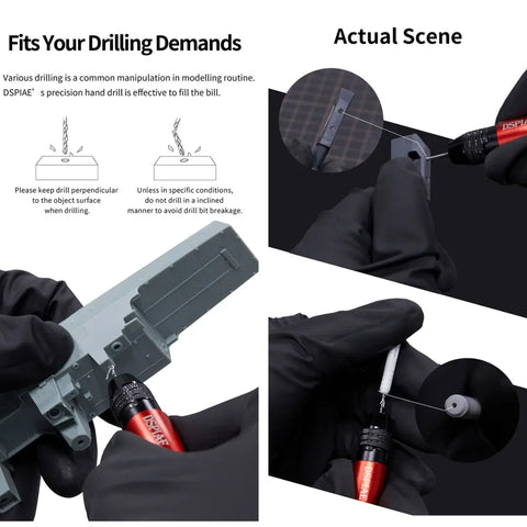 General Purpose Hand Drill Combo Set By DSPIAE สว่านมืออลูมิเนียม Dspiae