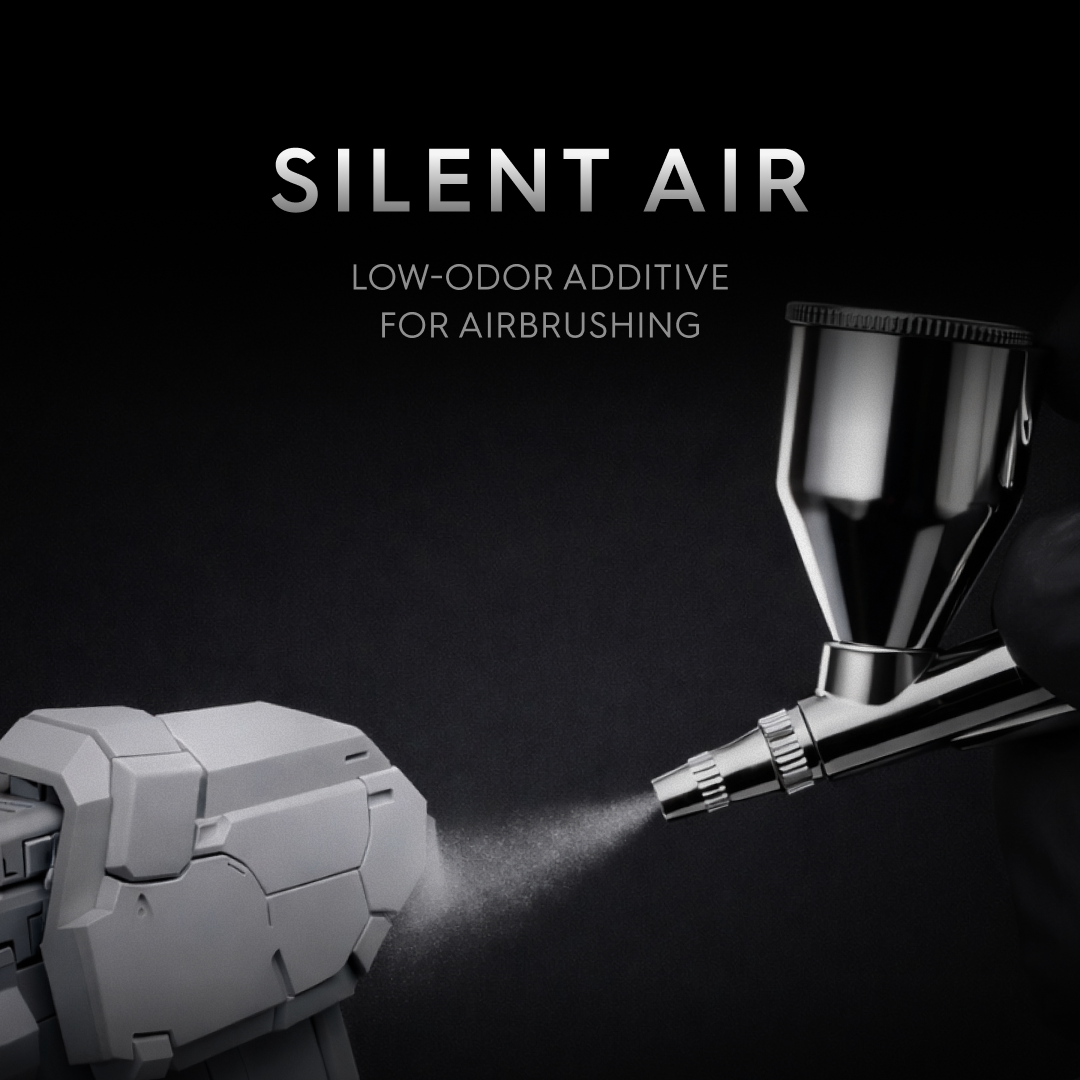 (New) GUNPRIMER SILENT AIR น้ำยาผสมสีแอร์บรัช สูตรลดกลิ่น Low-Odor Air Brush Additive