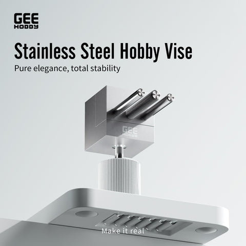 (New) GEEHOBBY ปากกาจับชิ้นงานสแตนเลส สำหรับงานโมเดลและกันพลา Stainless Steel Hobby Vise GEEHOBBY