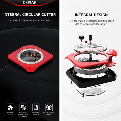 Integral Circular Cutter By DSPIAE เครื่องตัดเทปบังพ่นแบบวงกลม รุ่นพลาสติก