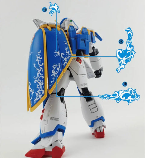Delpi Water Decal (ดิแคลน้ำ) HG Rose Gundam Delpi Decal
