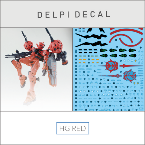 Delpi Decal (ดีคอลน้ำ) HG RED Delpi Decal