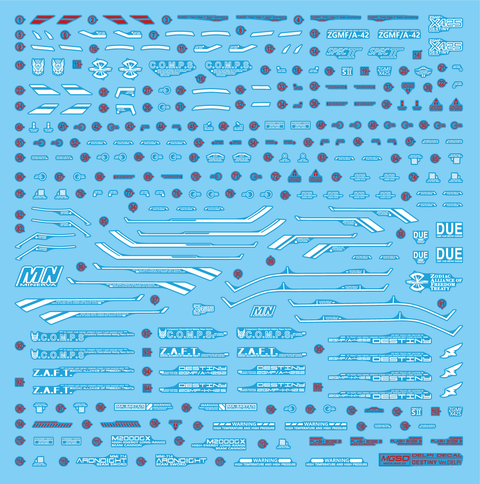 Delpi Decal (ดีคอลน้ำ) MGSD DESTINY Ver.DELPI Delpi Decal