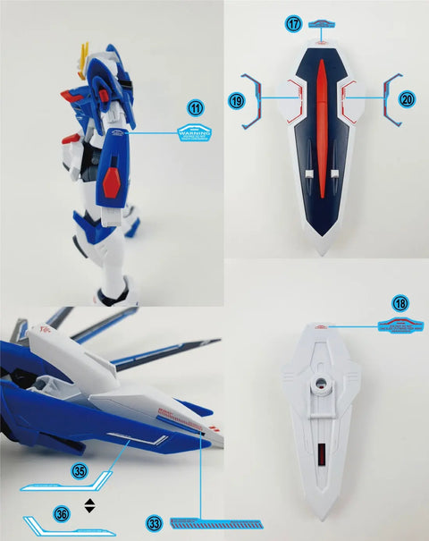 Delpi Water Decal (ดิแคลน้ำ) HG Rising Freedom Gundam Delpi Decal