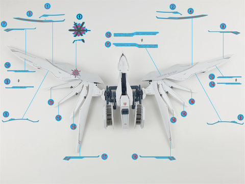 Delpi Decal (ดีคอลน้ำ) MG IMPULSE BLANCHE Delpi Decal