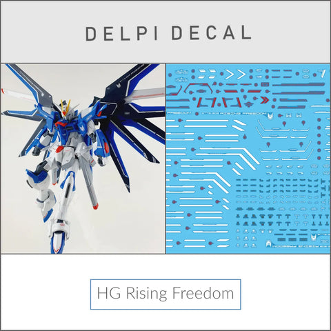 Delpi Water Decal (ดิแคลน้ำ) HG Rising Freedom Gundam Delpi Decal