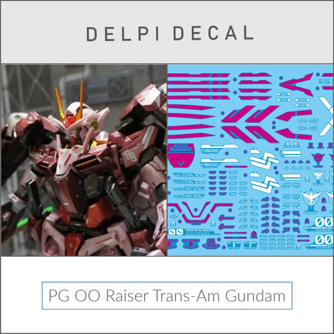 Delpi Water Decal (ดิแคลน้ำ) PG OO Raiser Trans-Am Gundam Delpi Decal