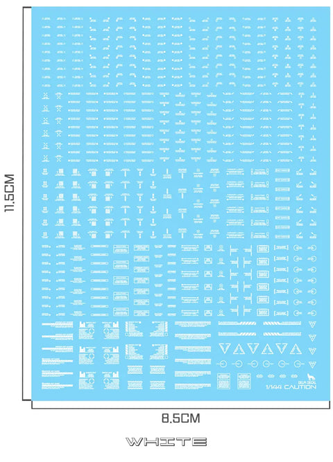Delpi Water Decal (ดิแคลน้ำ) 1/144 Mechanical Caution Delpi Decal