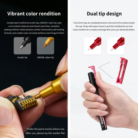 Super Metallic Color Marker By DSPIAE ปากกาสี Metallic Dspiae
