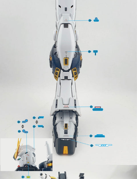 Delpi Decal (ดีคอลน้ำ) PG UNLEASHED RX-93 V VER. DELPI Delpi Decal