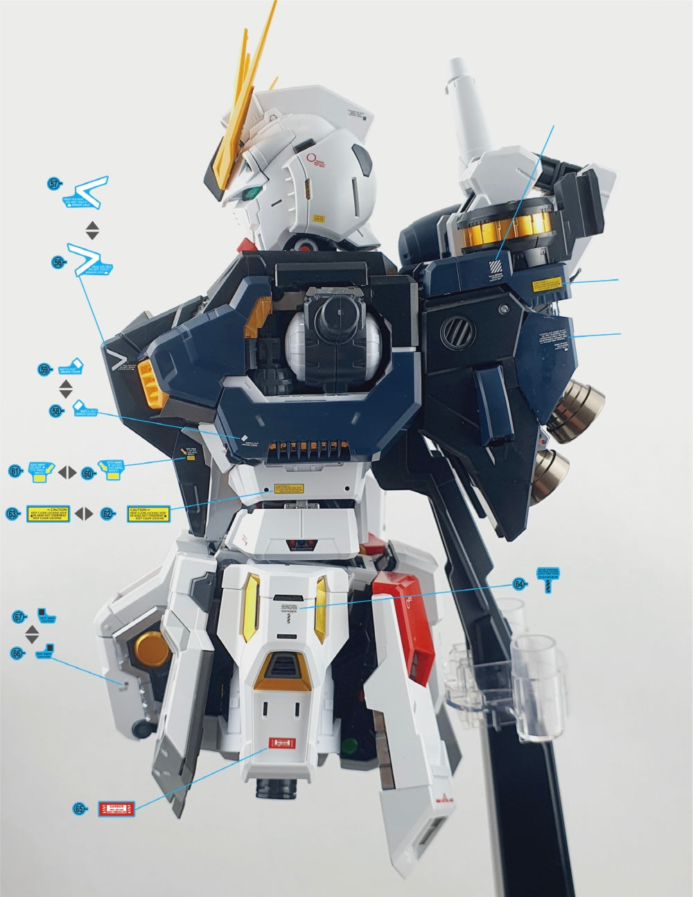 Delpi Decal (ดีคอลน้ำ) PG UNLEASHED RX-93 V VER. DELPI Delpi Decal