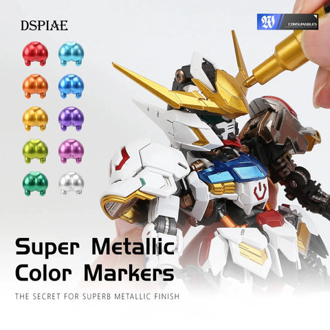Super Metallic Color Marker By DSPIAE ปากกาสี Metallic Dspiae