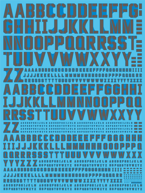 Delpi Water Decal (ดิแคลน้ำ) Alphabet Universal Delpi Decal