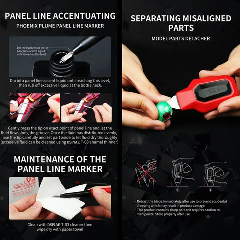 Departure Tool Combo Set By DSPIAE ชุดเซ็ตเริ่มต้นสำหรับต่อกันพลา Dspiae