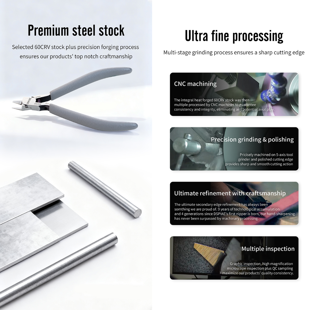 (New) DSPIAE คีมตัดคมมีดเดี่ยว Ultra Thin Single Blade Hobby Nipper