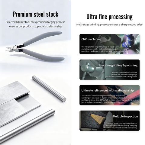 (New) DSPIAE คีมตัดคมมีดเดี่ยว Ultra Thin Single Blade Hobby Nipper