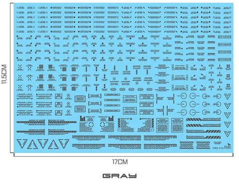 Delpi Water Decal (ดิแคลน้ำ) 1/60 Mechanical Caution Delpi Decal
