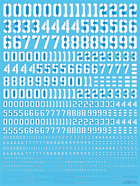 Delpi Water Decal (ดิแคลน้ำ) Number Universal Delpi Decal