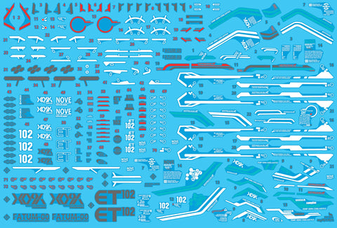 Delpi Water Decal (ดิแคลน้ำ) MG Justice Gundam Delpi Decal