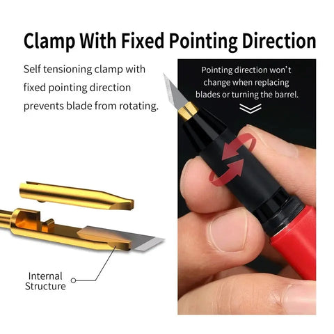"Dawning" Hobby Knife By DSPIAE มีดอาร์ทไนฟ์ ด้ามพลาสติก พร้อมใบมีด รุ่น PT-DK Dspiae
