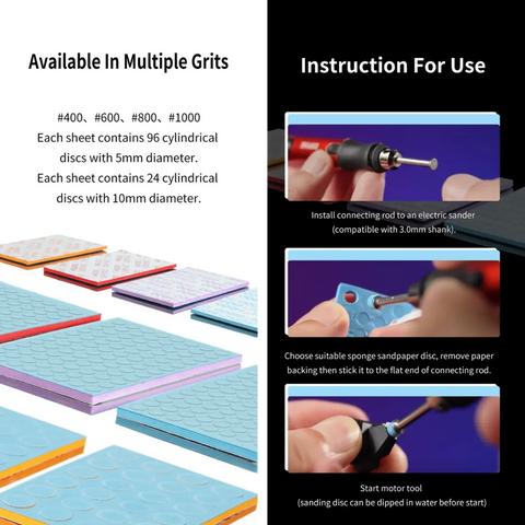 Self Adhesive Sponge Sanding Disc By DSPIAE หัวขัดฟองน้ำ สำหรับเครื่องขัดไฟฟ้าไร้สาย Dspiae