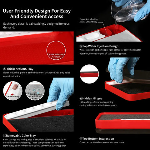 Moisturizing Color Mixing Tray For Acrylic Paints By DSPIAE ถาดผสมสีแบบเปียก สำหรับสีอะคริลิค / ดีคอลน้ำ Dspiae