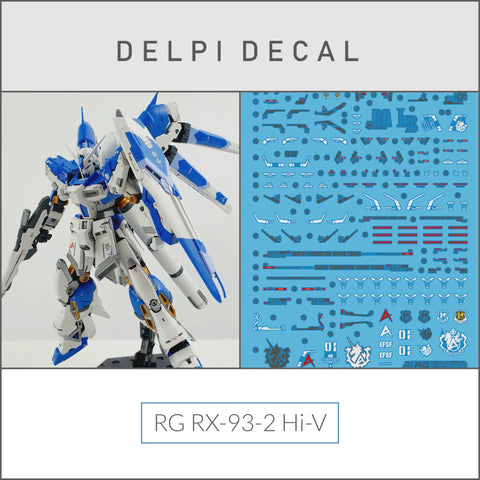 Delpi Water Decal (ดิแคลน้ำ) RG RX-93-2 Hi-V Gundam Delpi Decal