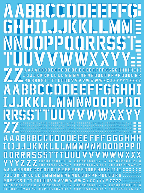 Delpi Water Decal (ดิแคลน้ำ) Alphabet Universal Delpi Decal