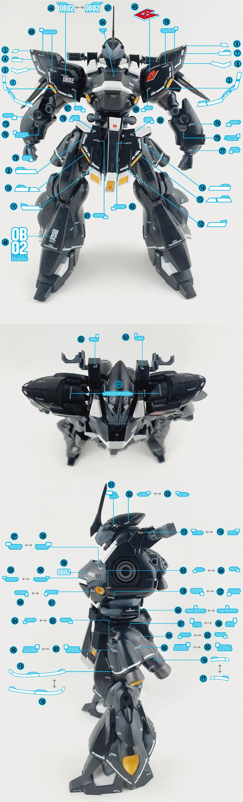Delpi Water Decal (ดิแคลน้ำ) MG Kampfer Schwer Gundam Delpi Decal