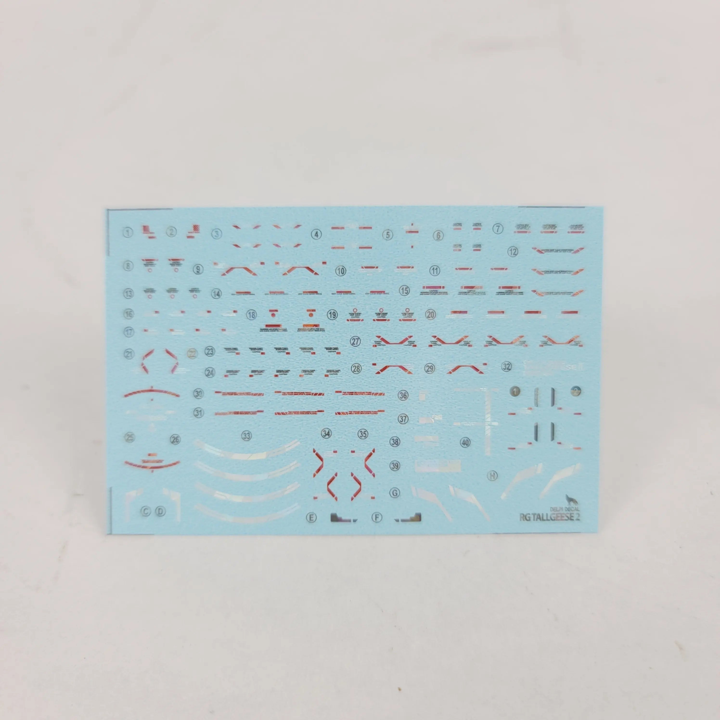 Delpi Water Decal (ดิแคลน้ำ) RG Tallgeese 2 Gundam Delpi Decal