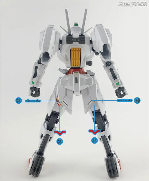 Delpi Water Decal (ดิแคลน้ำ) HG Calibarn Gundam Delpi Decal