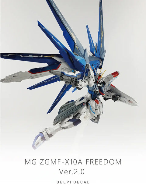Delpi Water Decal (ดิแคลน้ำ) MG Freedom 2.0 Gundam Delpi Decal