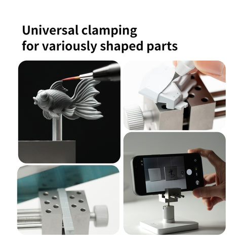 (New) GEEHOBBY ปากกาจับชิ้นงานสแตนเลส สำหรับงานโมเดลและกันพลา Stainless Steel Hobby Vise GEEHOBBY