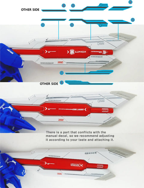 Delpi Water Decal (ดิแคลน้ำ) RG God Gundam Delpi Decal