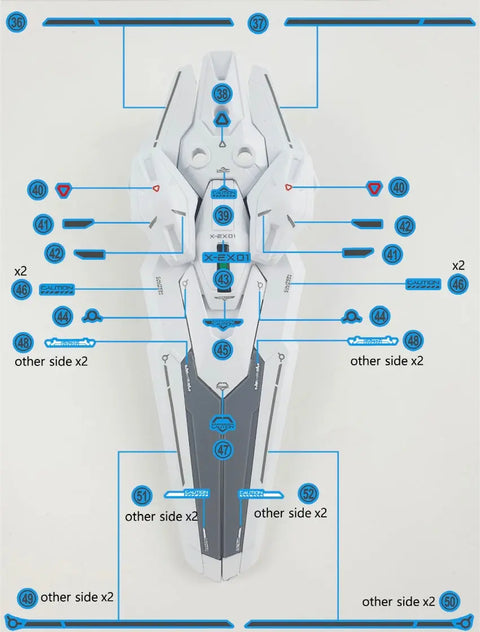 Delpi Water Decal (ดิแคลน้ำ) HG Calibarn Gundam Delpi Decal