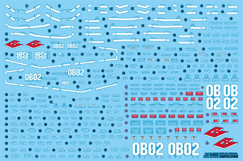 Delpi Water Decal (ดิแคลน้ำ) MG Kampfer Schwer Gundam Delpi Decal