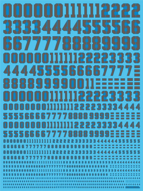 Delpi Water Decal (ดิแคลน้ำ) Number Universal Delpi Decal