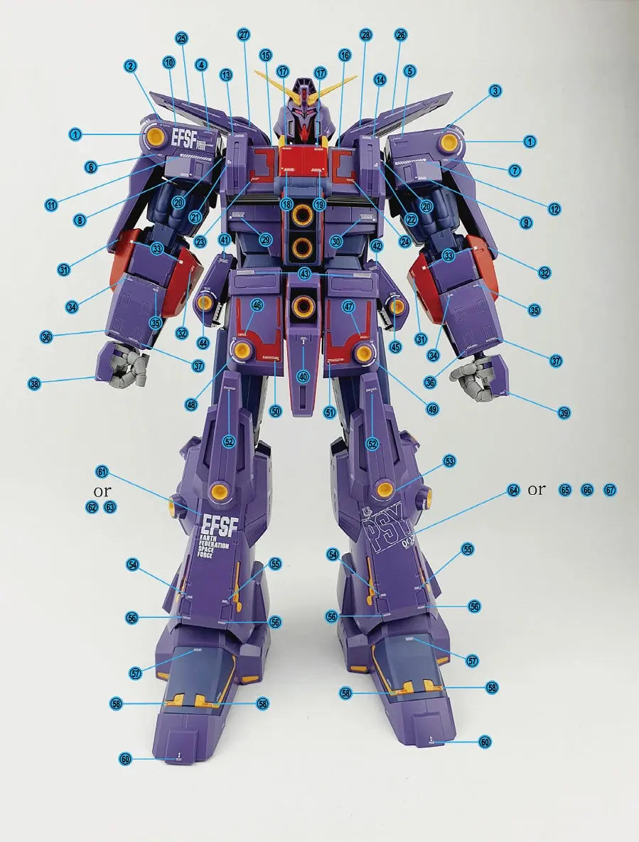 Delpi Decal (ดีคอลน้ำ) HG Psycho MK-II Delpi Decal